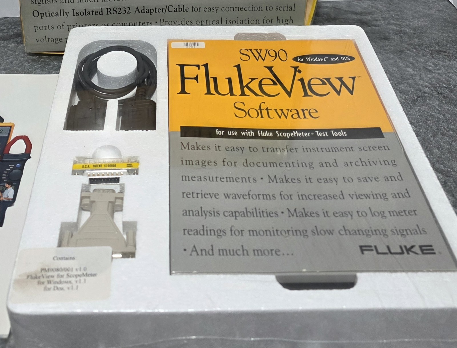 Vintage 1995 Sealed FlukeView Software SW90 Fluke Tester