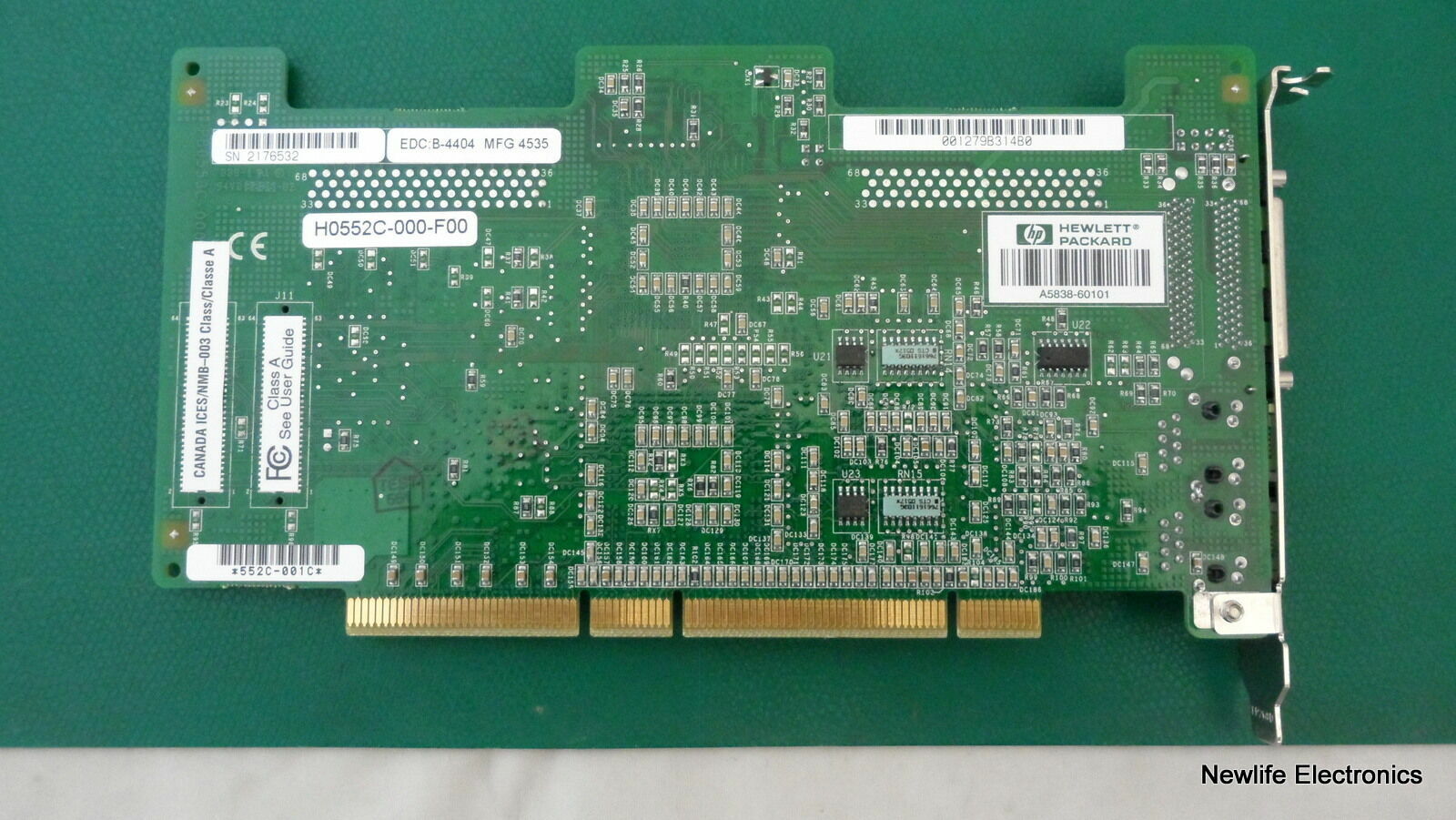 HP A5838-69101 2-port LAN/2-port Ultra2 LVD/SE SCSI Adapter A5838-60101