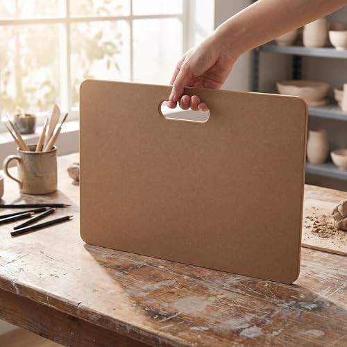 12x18" Portable Clay Wedging Board with Built-In Handle - Sturdy