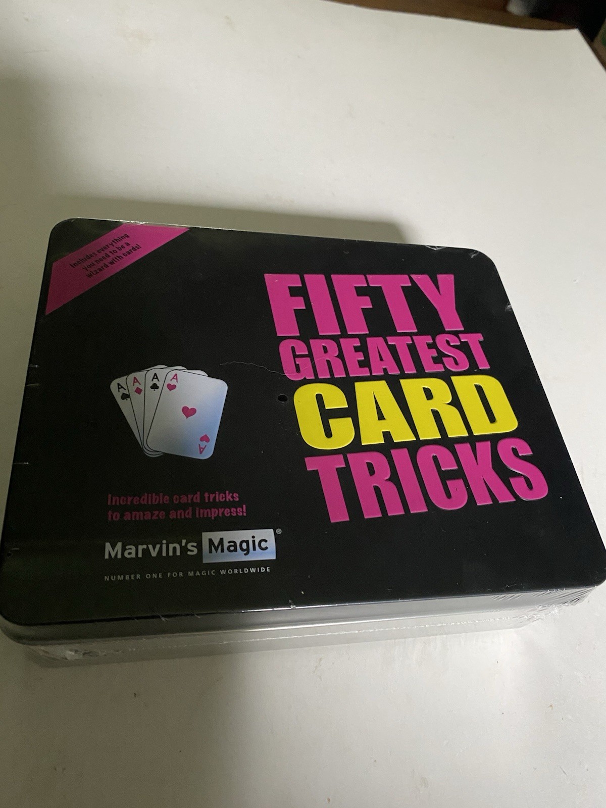Fifty Greatest Card Tricks Set Unopened In Tin Box Marvin’s Magic 2017