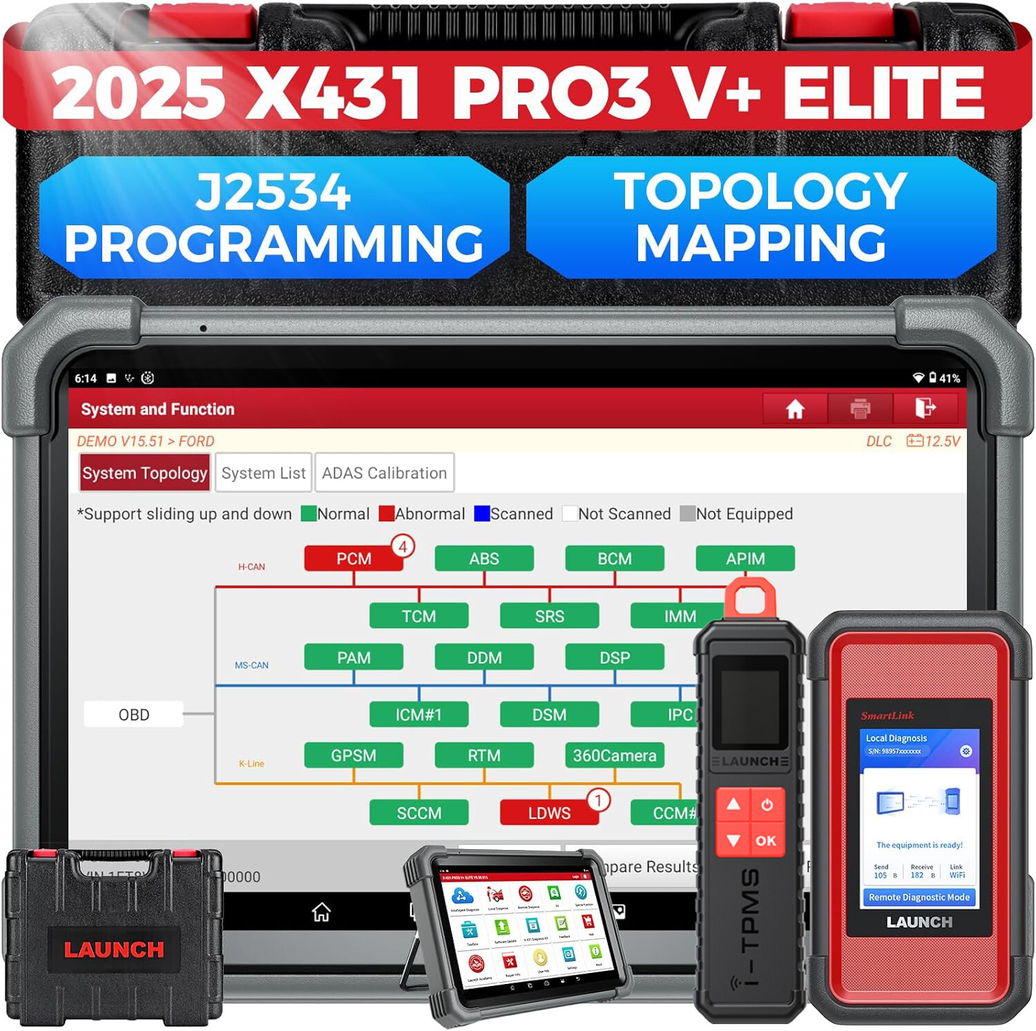 2026 LAUNCH X431 PRO3S V+ ELITE Pro 5 Diagnostic Tool J2534 Programming Coding