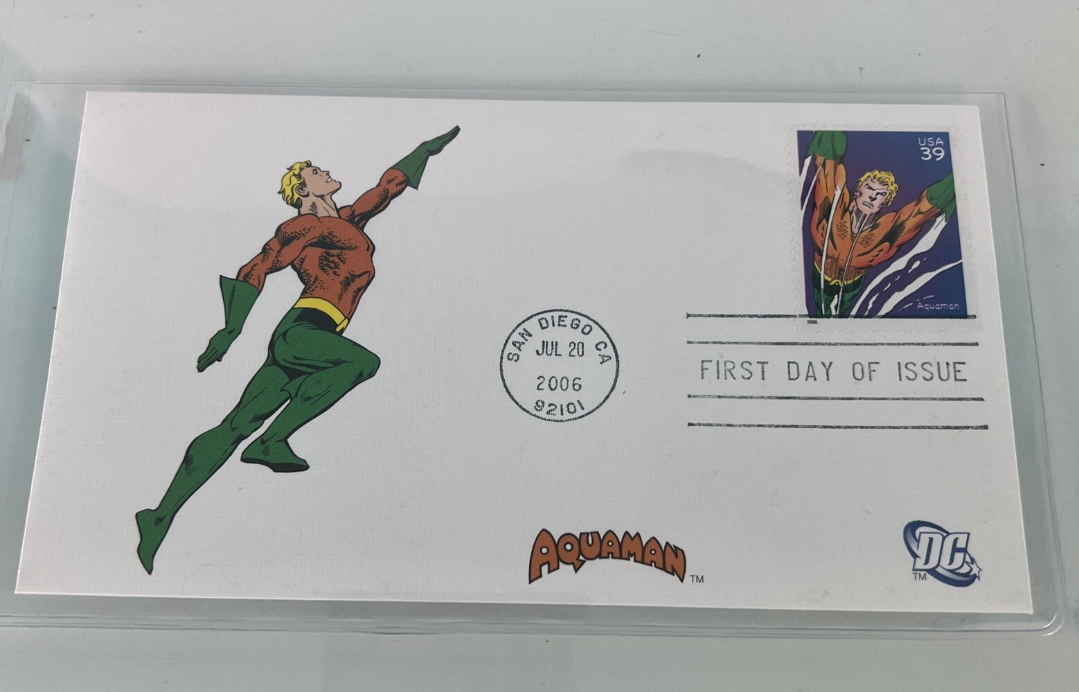 2006 First Day of Issue, honoring Aquaman - San Diego, California, July 20