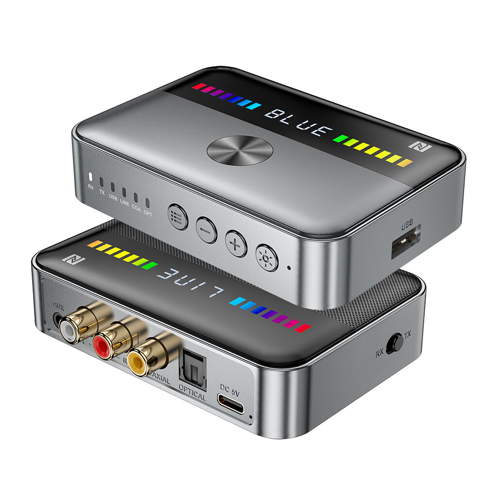 Bluetooth Transmitter Receiver Long Range For TV Home Car Stereo Audio Adapter