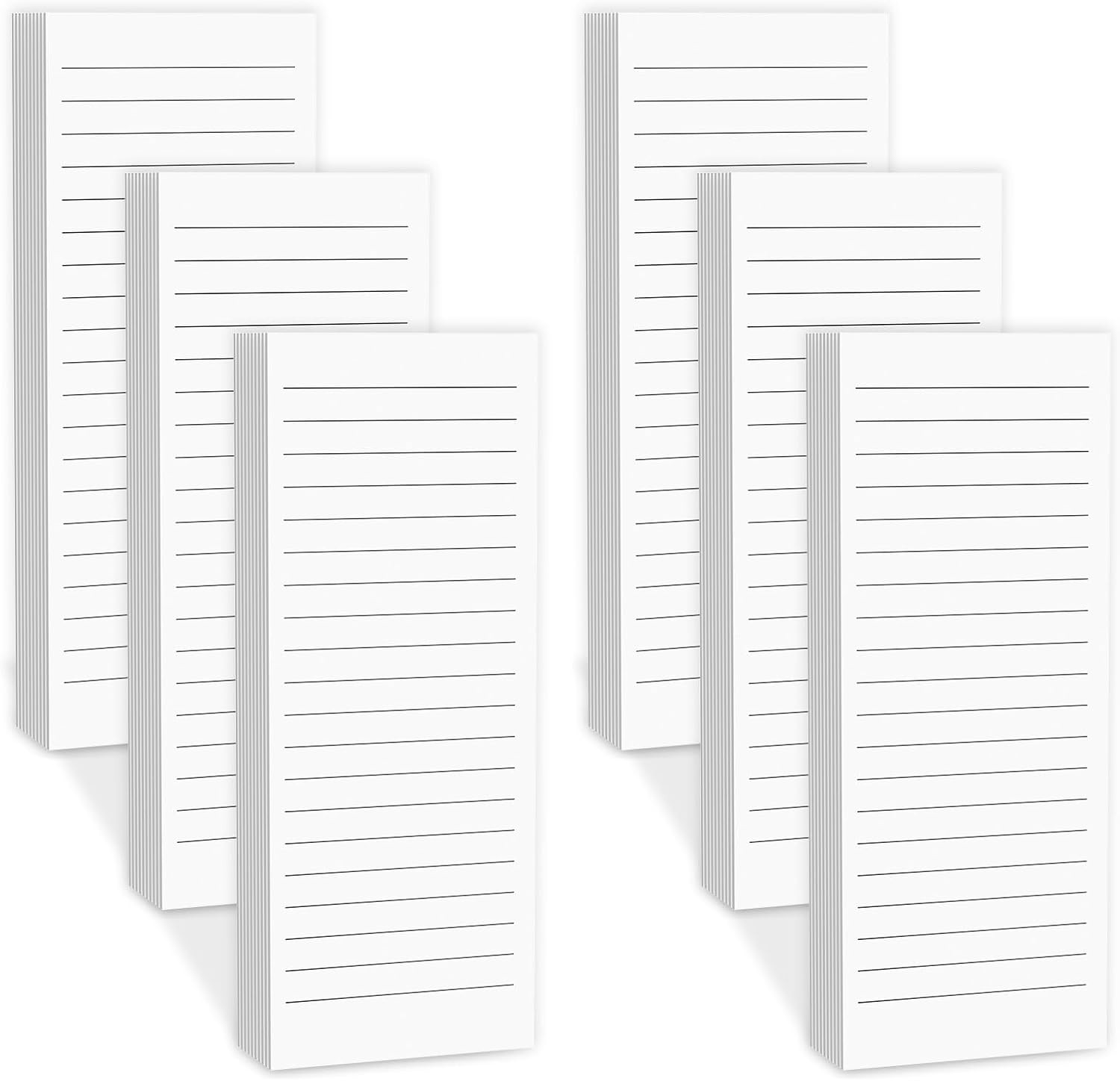 Magnetic Notepads Note Pads for Fridge with Full Magnet Back, 180 Sheets White L