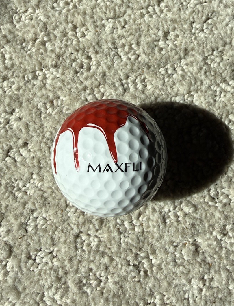 Maker's Mark Bourbon Golf Ball Maxfli-Never Hit Great Gift