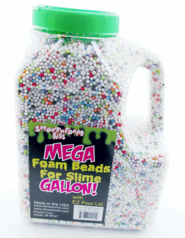 Colored Foam Beads for Slime 1 GALLON!!!