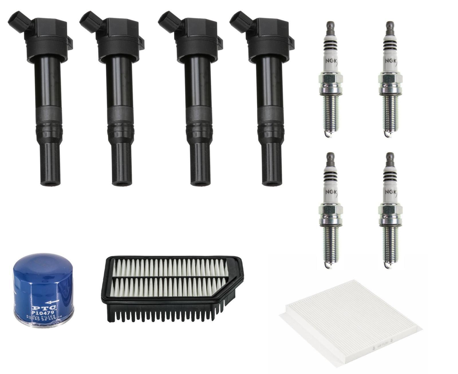 Tune Up Kit Ignition Coils Spark Plugs Filters for Elantra 1.8L Kia Forte5 2.0L