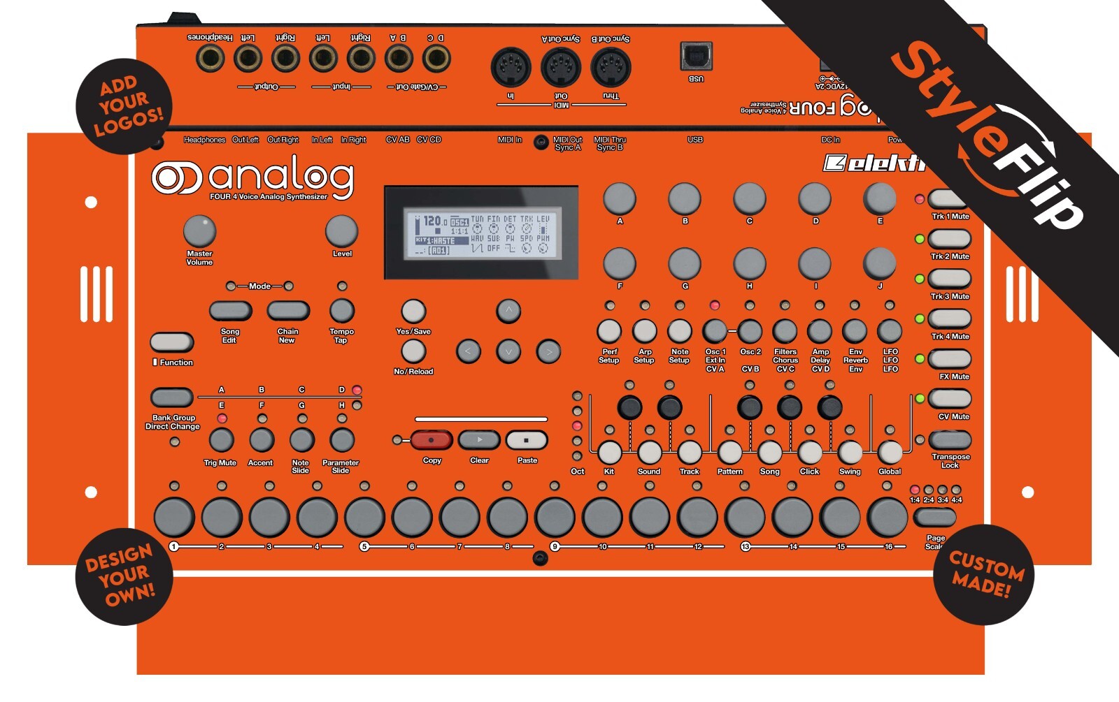 Elektron Analog Four Skin | Custom Design | Protective Decal | StyleFlip Skins