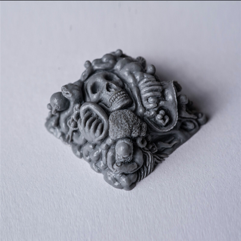 Handmade Skull Resin Keycap Artisan Key cap For MX switch Mechanical keyboard