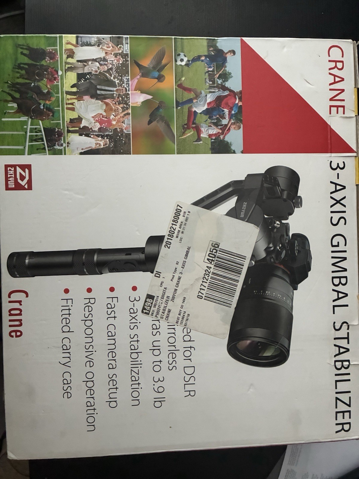 Zhiyun Crane 3-Axis Gimbal Stabilizer for DSLR Cameras