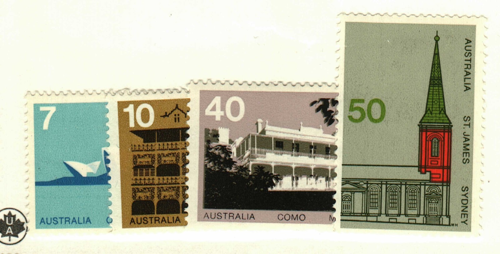 Australia #584-7 MH buildings