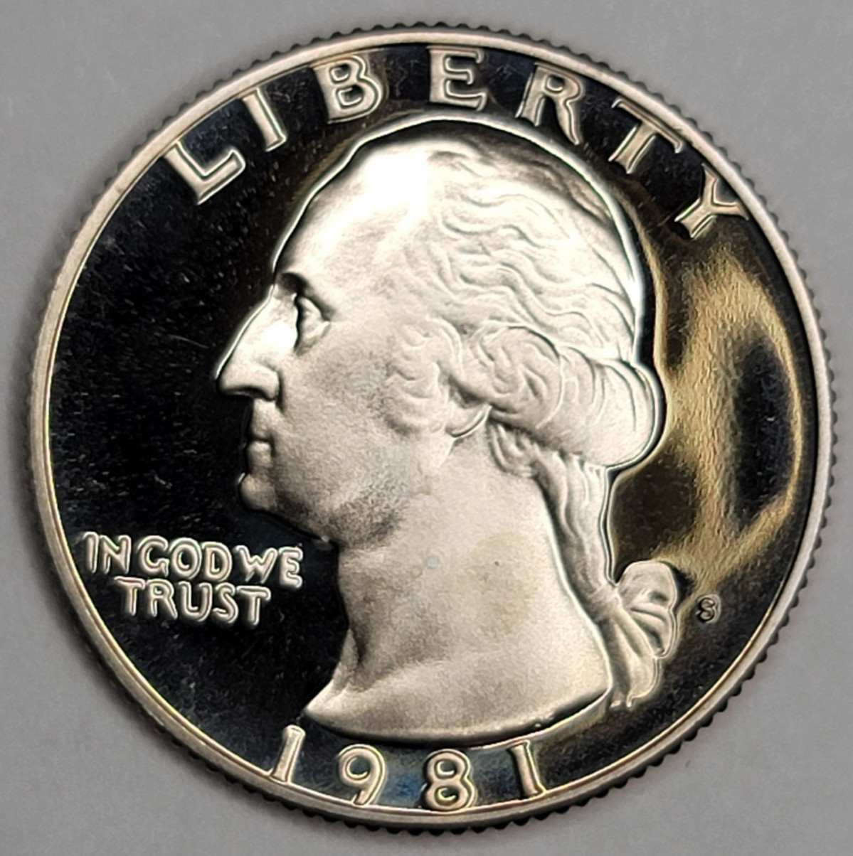 1981 S Gem Proof DCAM Washington Quarter CN-Clad