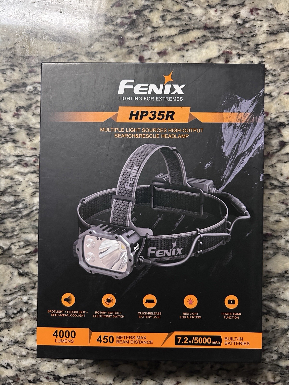 Fenix HP35R Rechargeable Headlamp 4000 Lumen