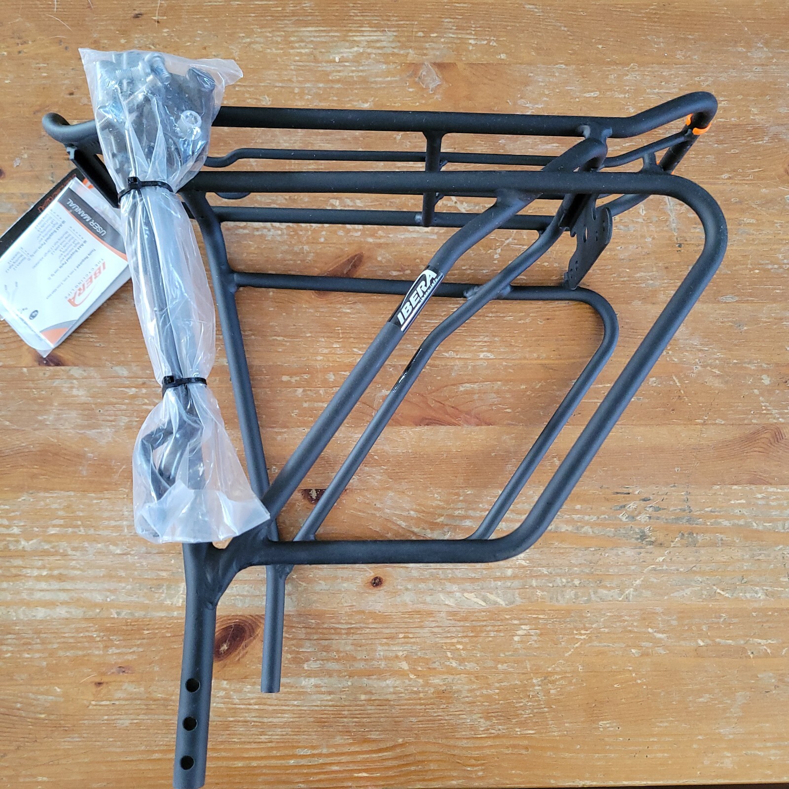 Ibera PakRak Bicycle Touring Carrier Frame-Mounted For Heavier Top & Hardware