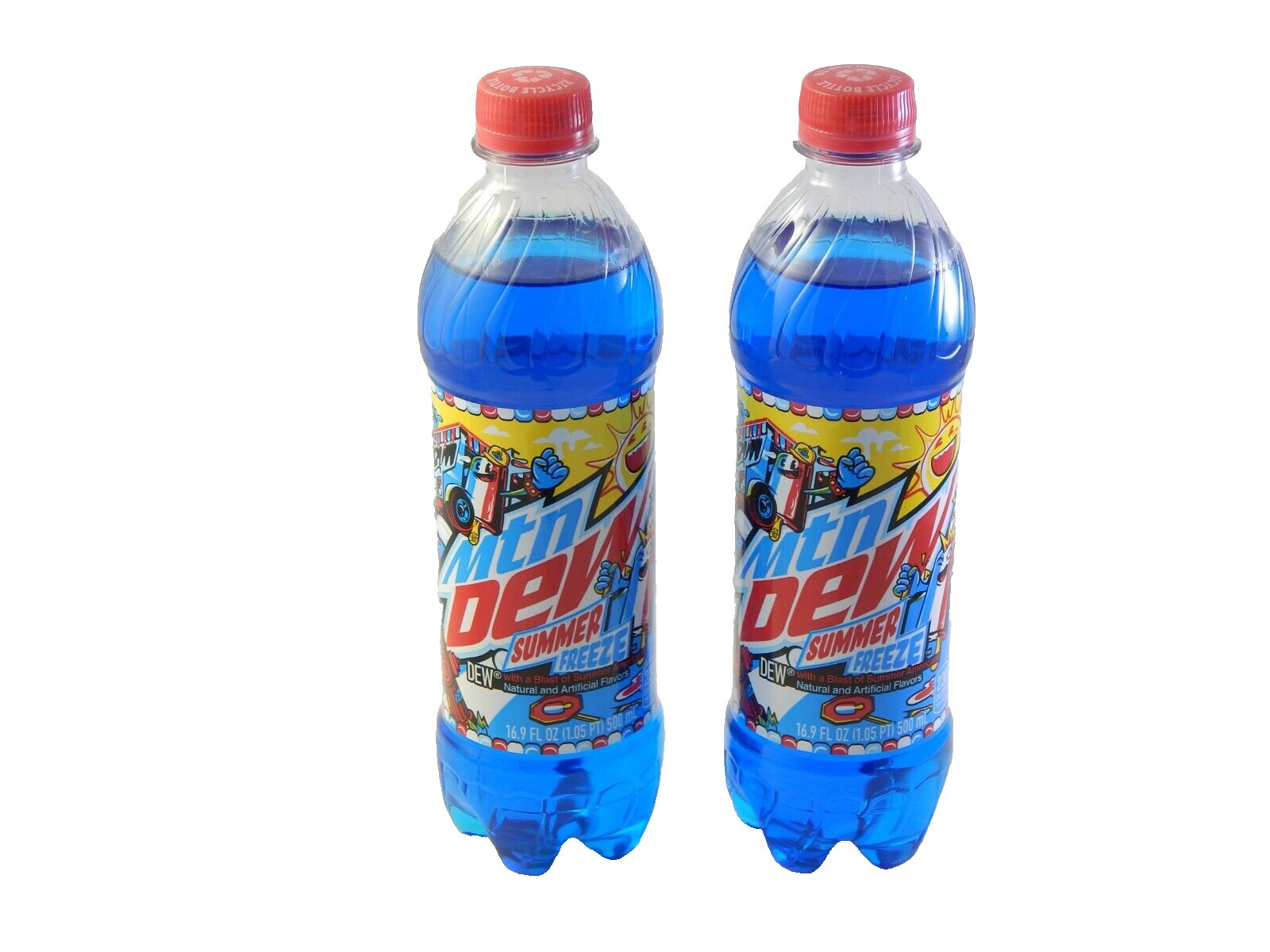 Mountain Dew Summer Freeze Full 16.9 Oz Bottle Brand New MTN FREE S&H