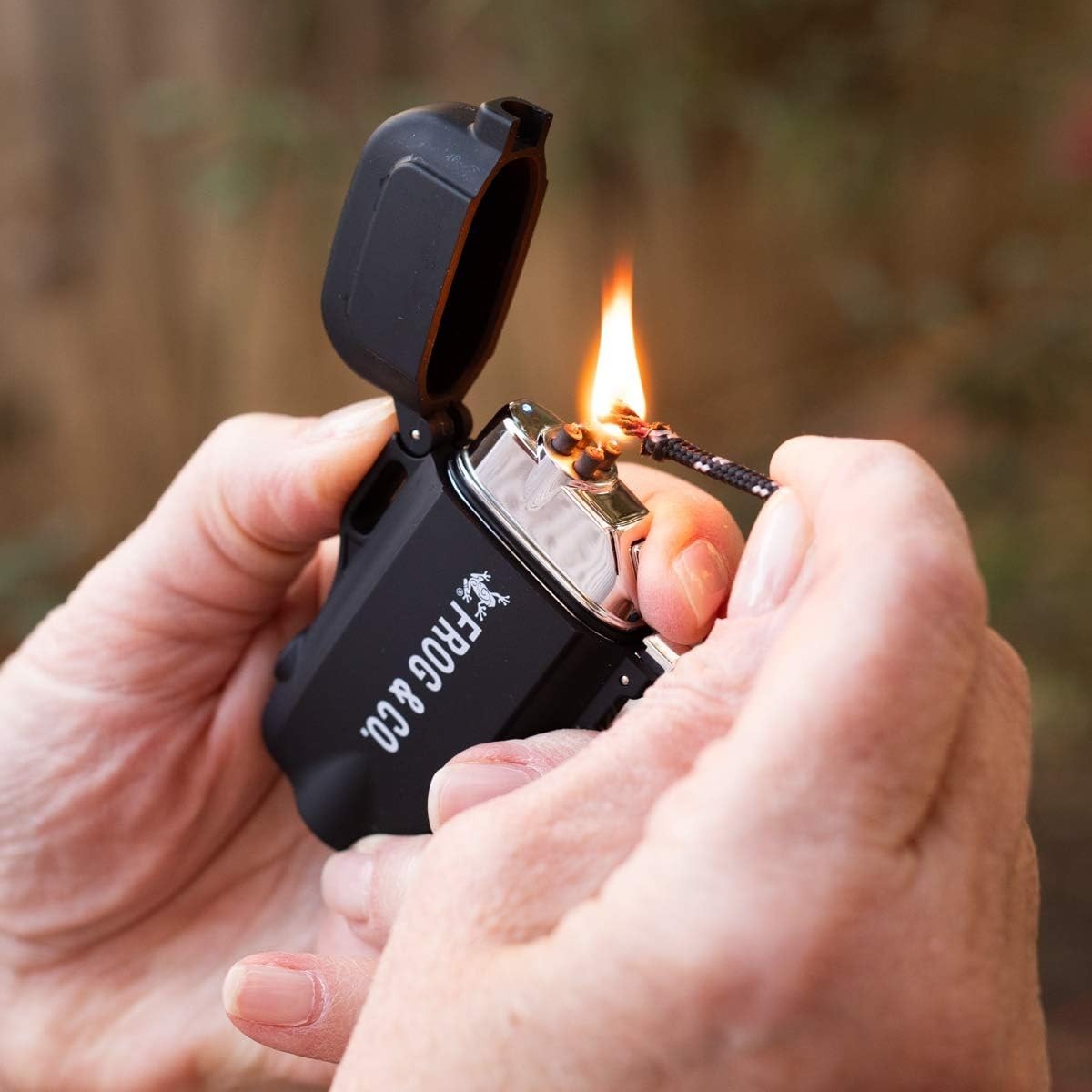 Adventure-Ready Electric Lighter 2.0 - Waterproof, Windproof, and Compact Design