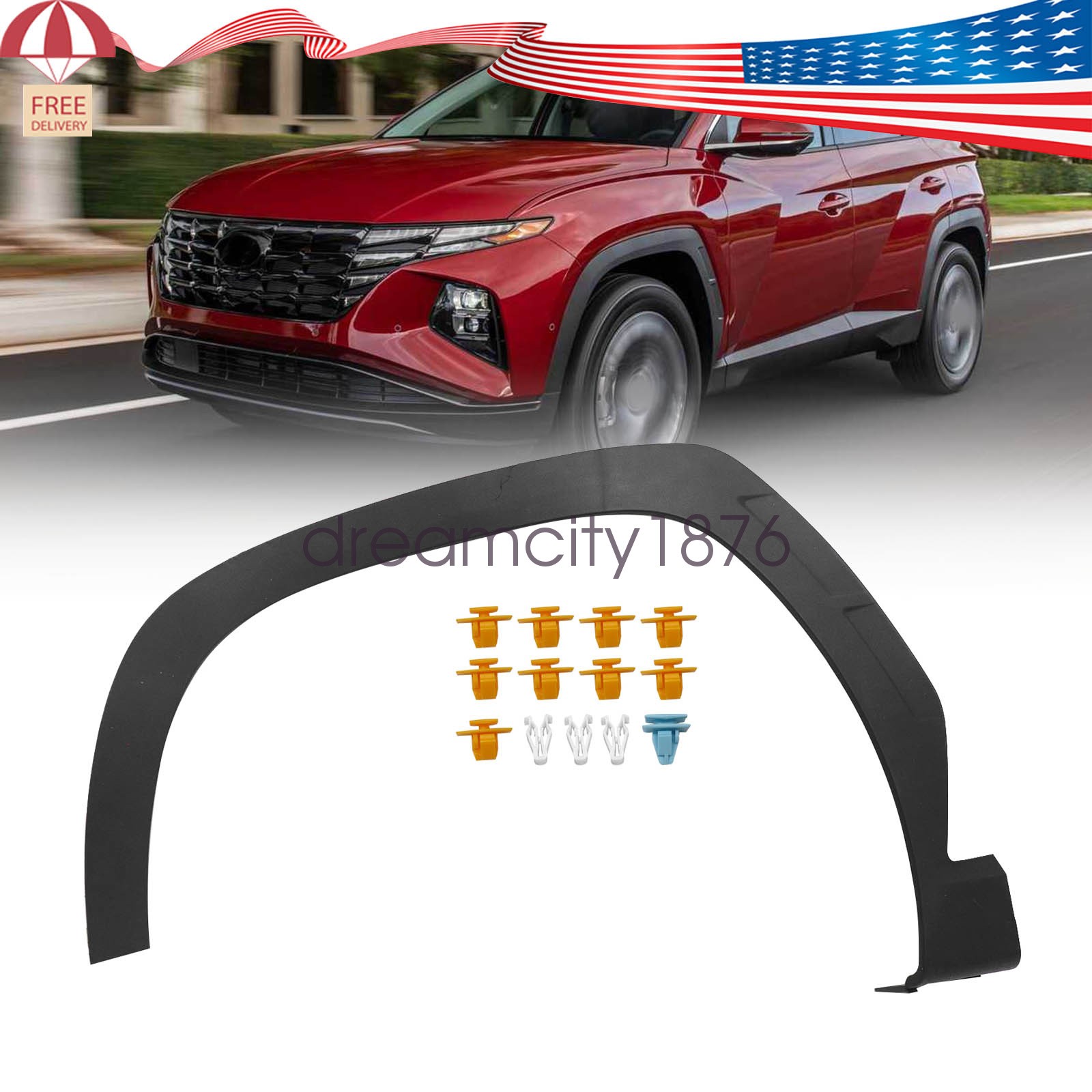For Hyundai Tucson 2022 2023 2024 Fender Wheel Molding Front Left Driver Side