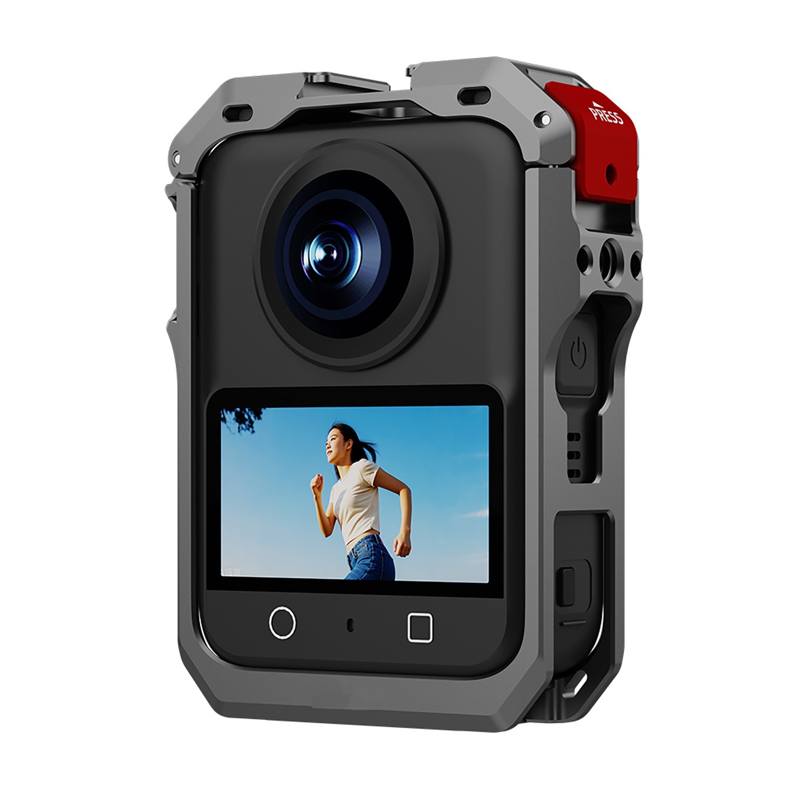 Good Quality For DJI Osmo 360 Camera Metal Rabbit Cage Frame Case+Lens Cover