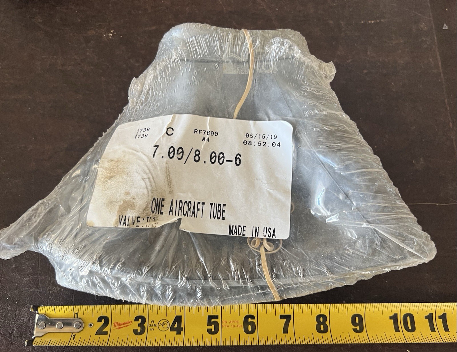 NOS Aircraft Tire Inner Tube 7.00-6 / 8.00-6 Made in USA Aviation Tube