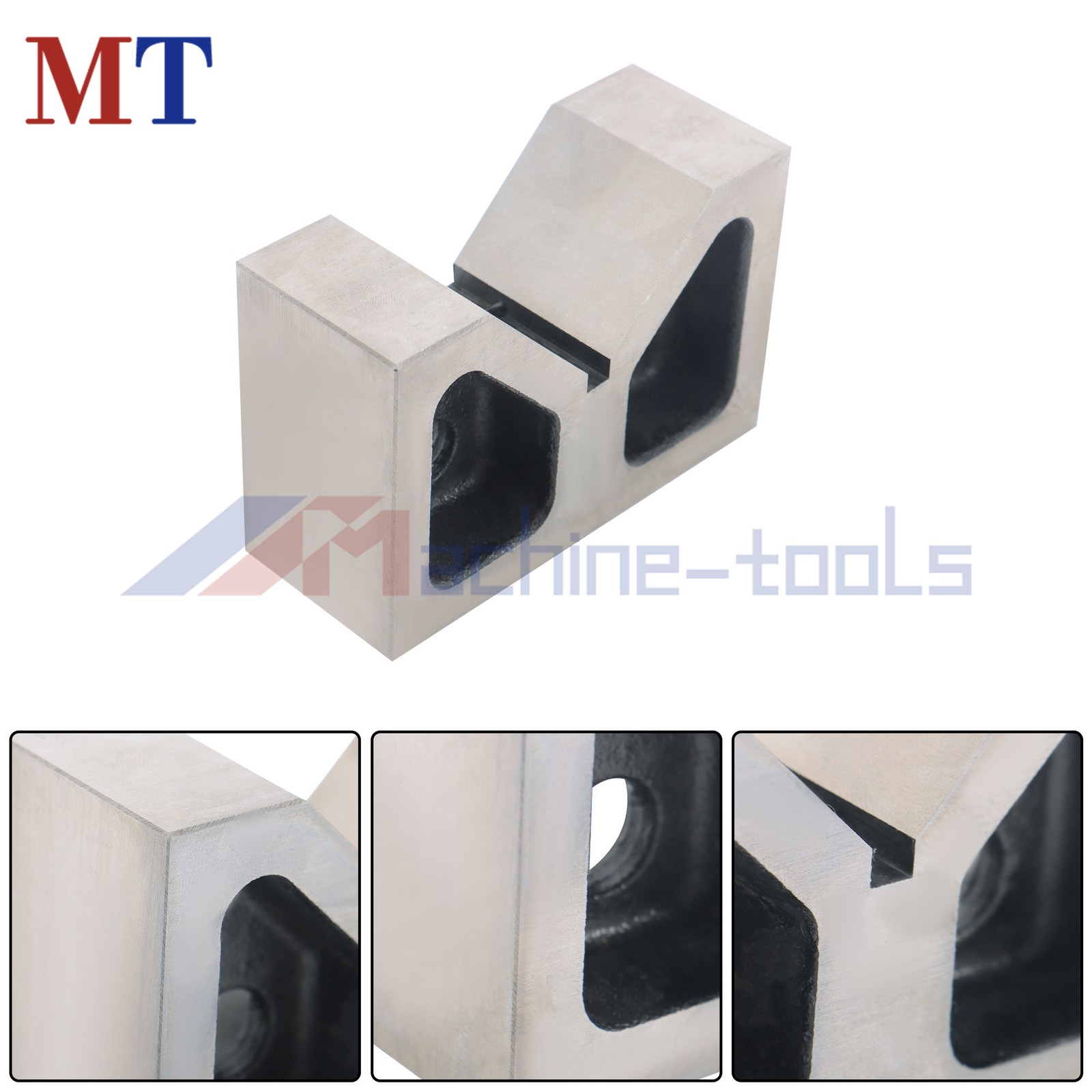 V-Block Ground 1*Pair 4" x 1-5/8" x 2-5/8" 90 Degree Cast Iron V-Blocks