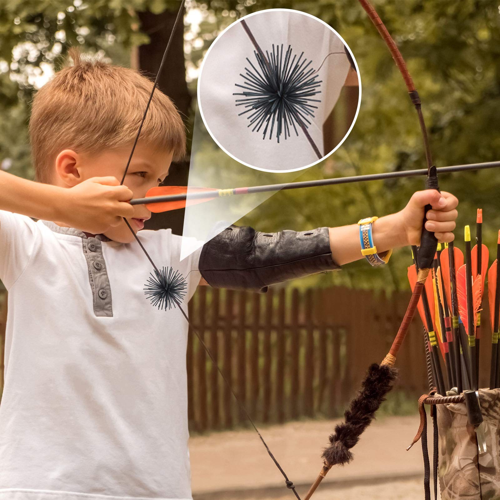 Skylety 4 Pieces Bow String Silencer Dampeners Noise Recurve String...