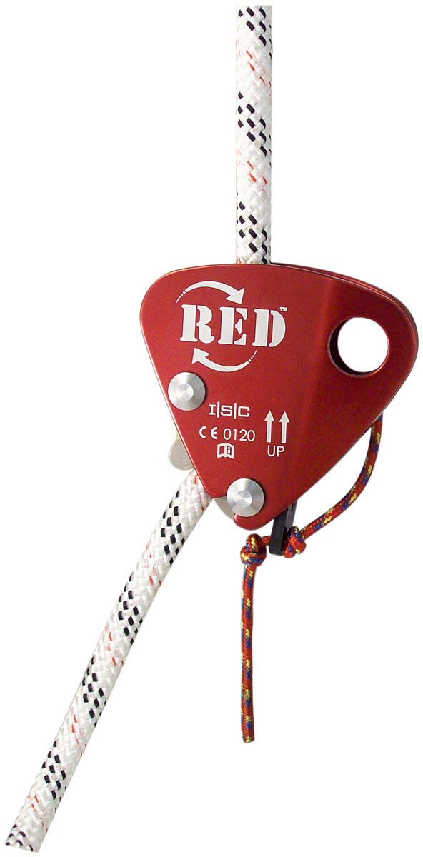 ISC Red ANSI Back-Up Device with Popper Cord - Secure Data Protection & Fall