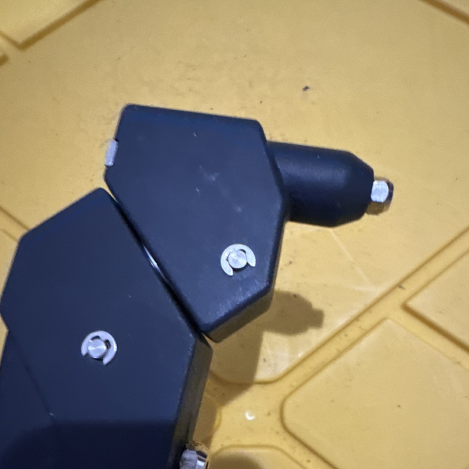 Black and Orange Hand Riveter Tool with Interchangeable Nozzles