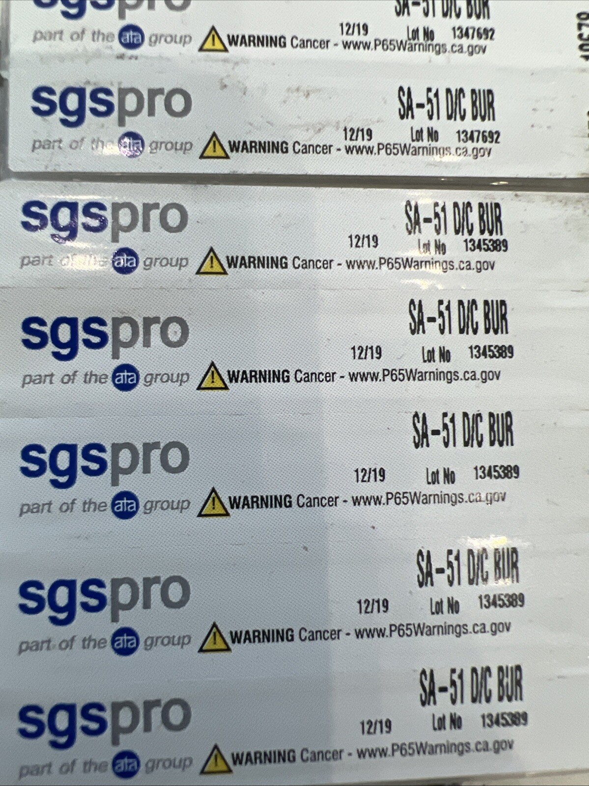 SGS SA-51 D/C Carbide Burr EDP 10678 5 Pcs