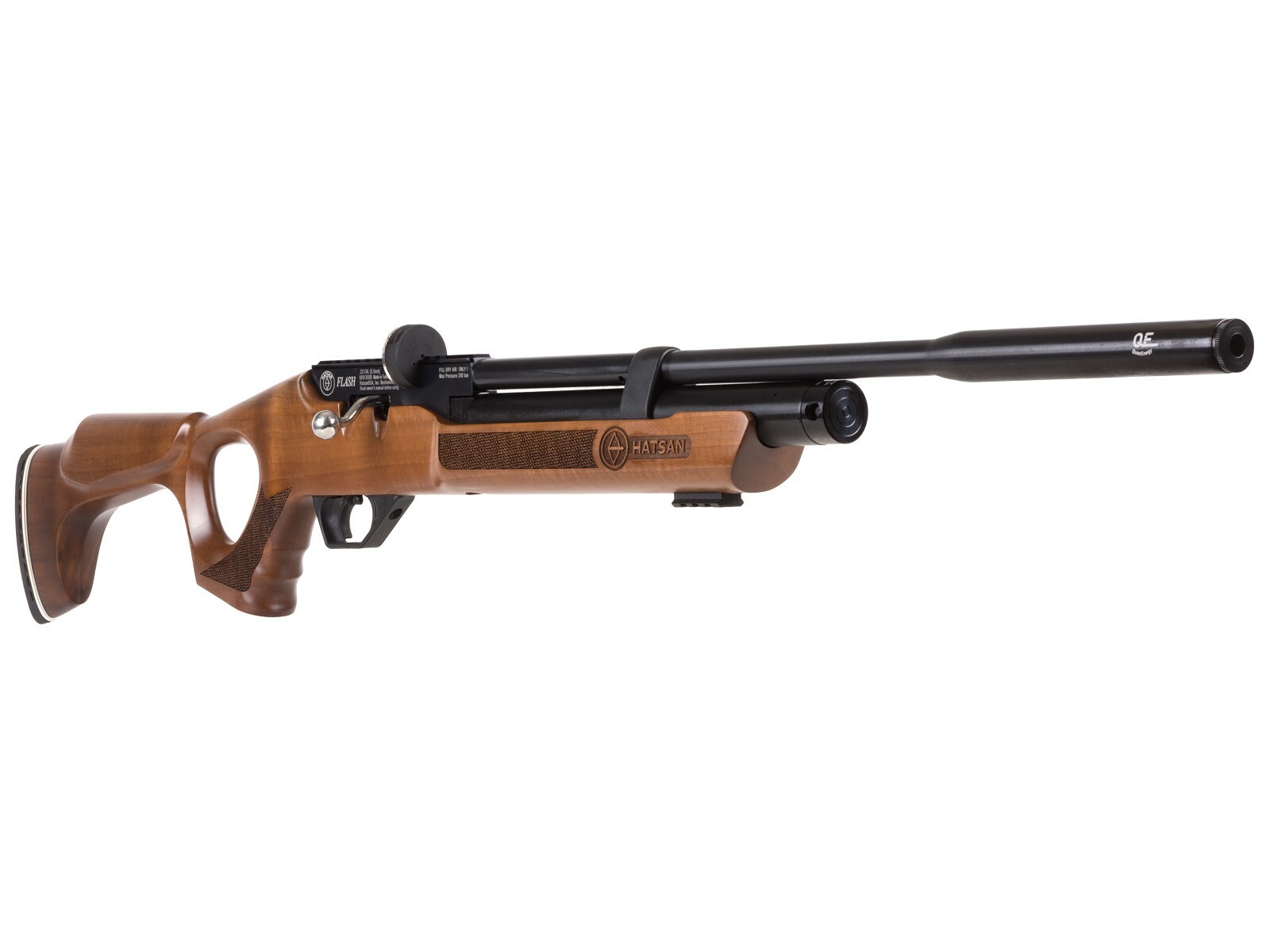 Hatsan Flash Wood QE QuietEnergy .22 Cal PCP Air Rifle with Hardwood Stock