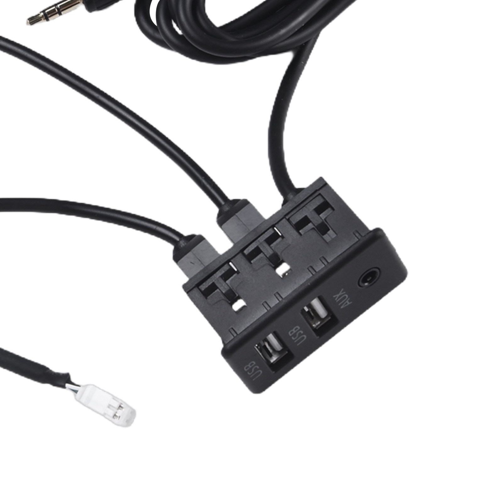 User Friendly Car Dashboard USB AUX Panel Interface Extension Adapter and Use