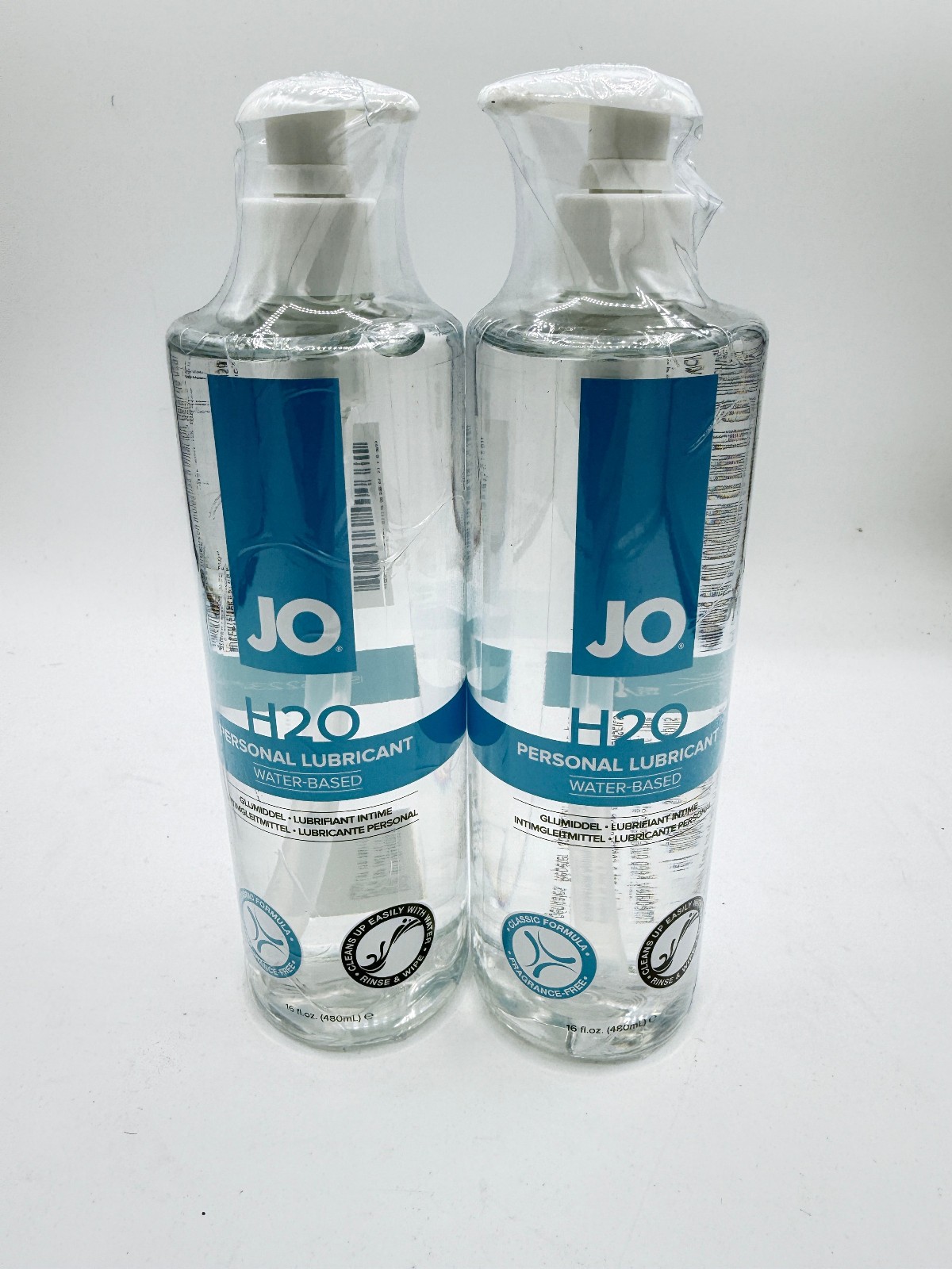 2 BOTTLES 16 oz System Jo H2O Lube Water Based PREMIUM Personal Lubricant