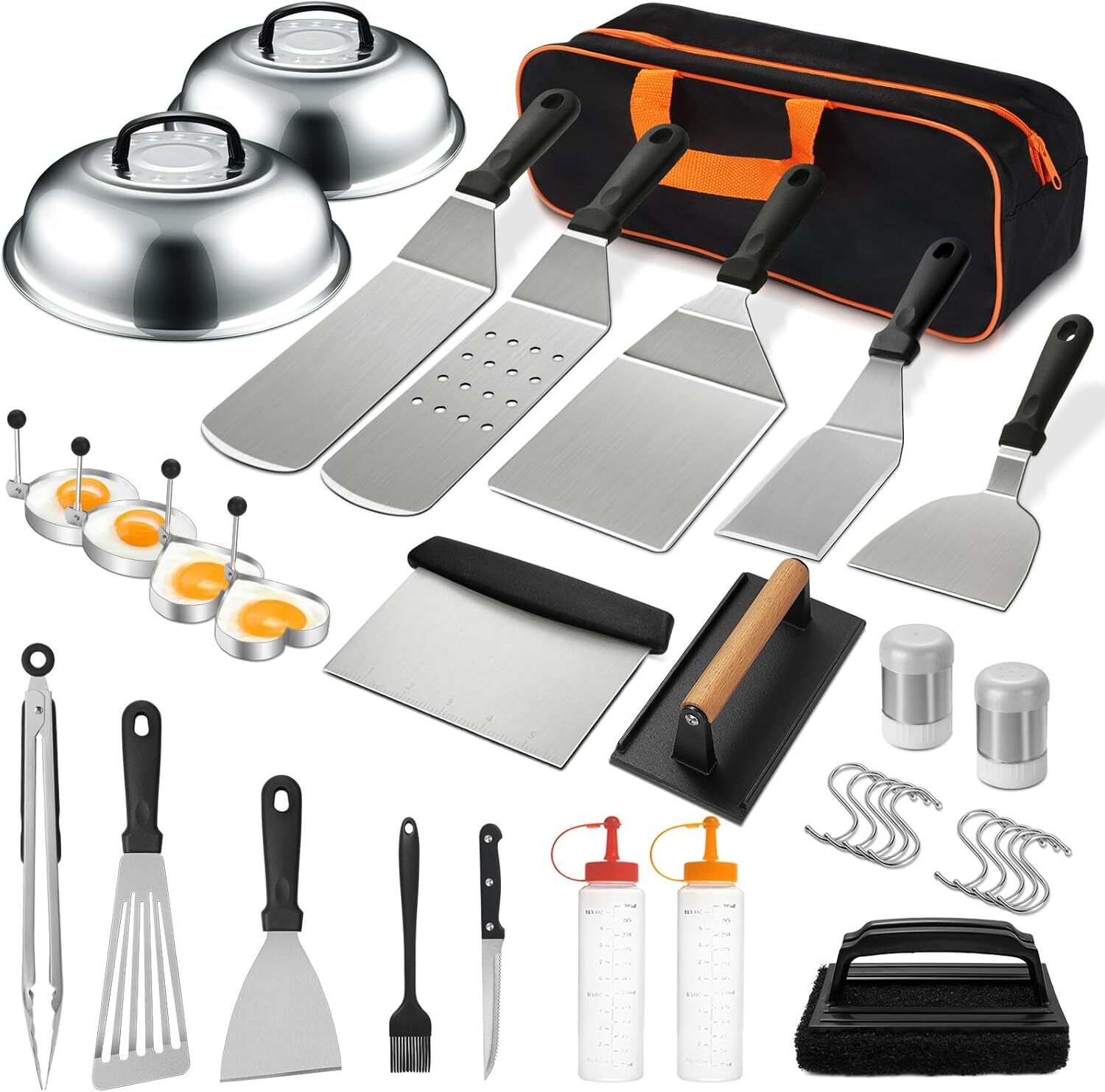 35PCS Griddle Accessory Set, Flat Griddle Accessory Set, Griddle Spatula Set