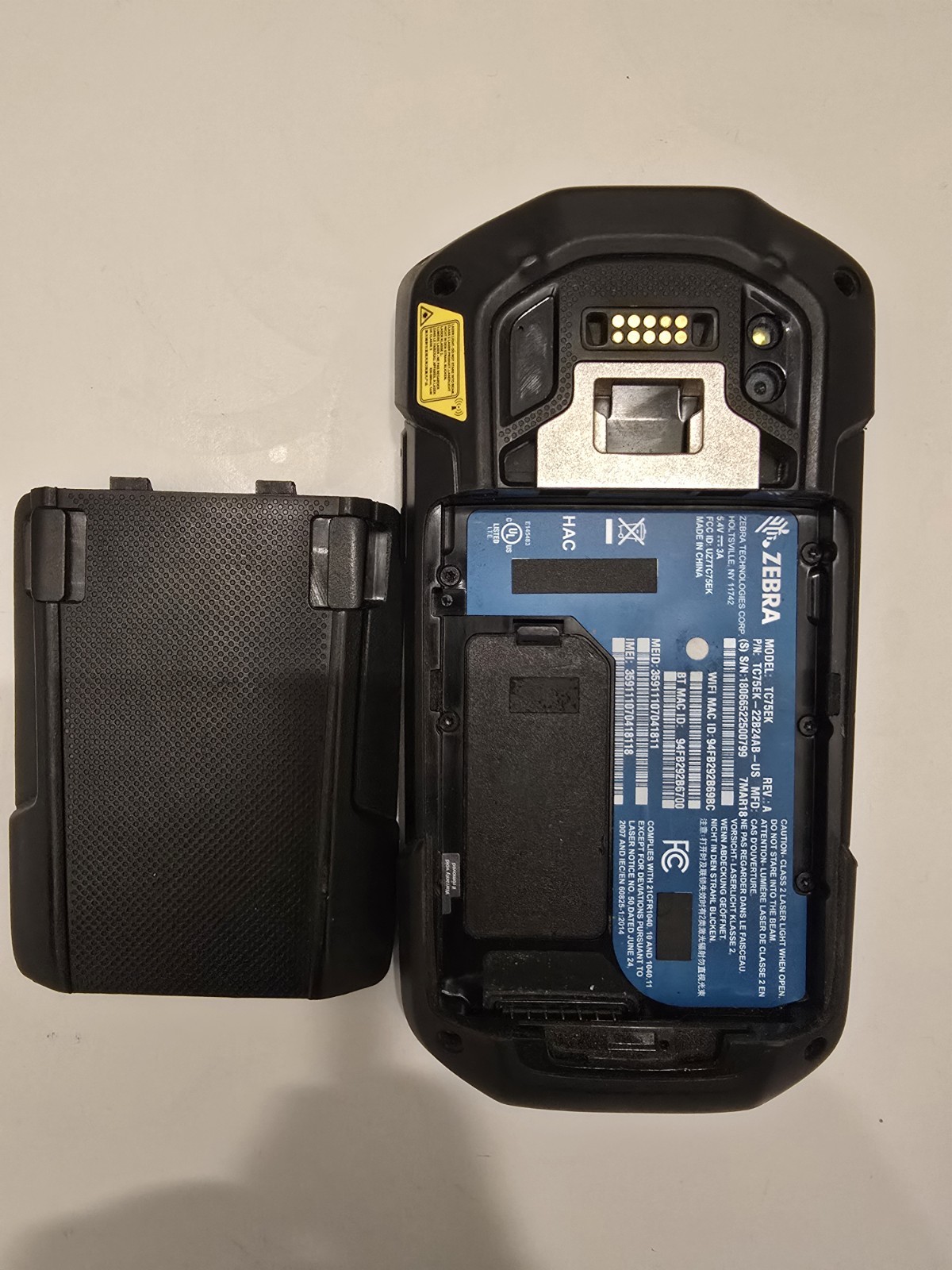 Zebra TC75X Touch Computer Barcode Scanner Mobile Connectivity Battery