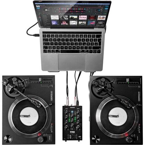 Reloop PTB-2 Portable 2+1-Channel DJ Mixer with DVS and Bluetooth Interface