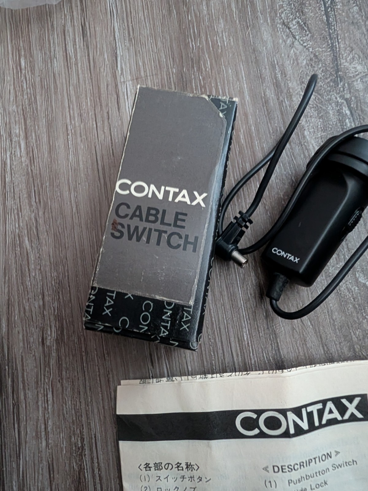 VTG Contax Cable Switch Yashica 30 cm In Box With Manual Shutter Release