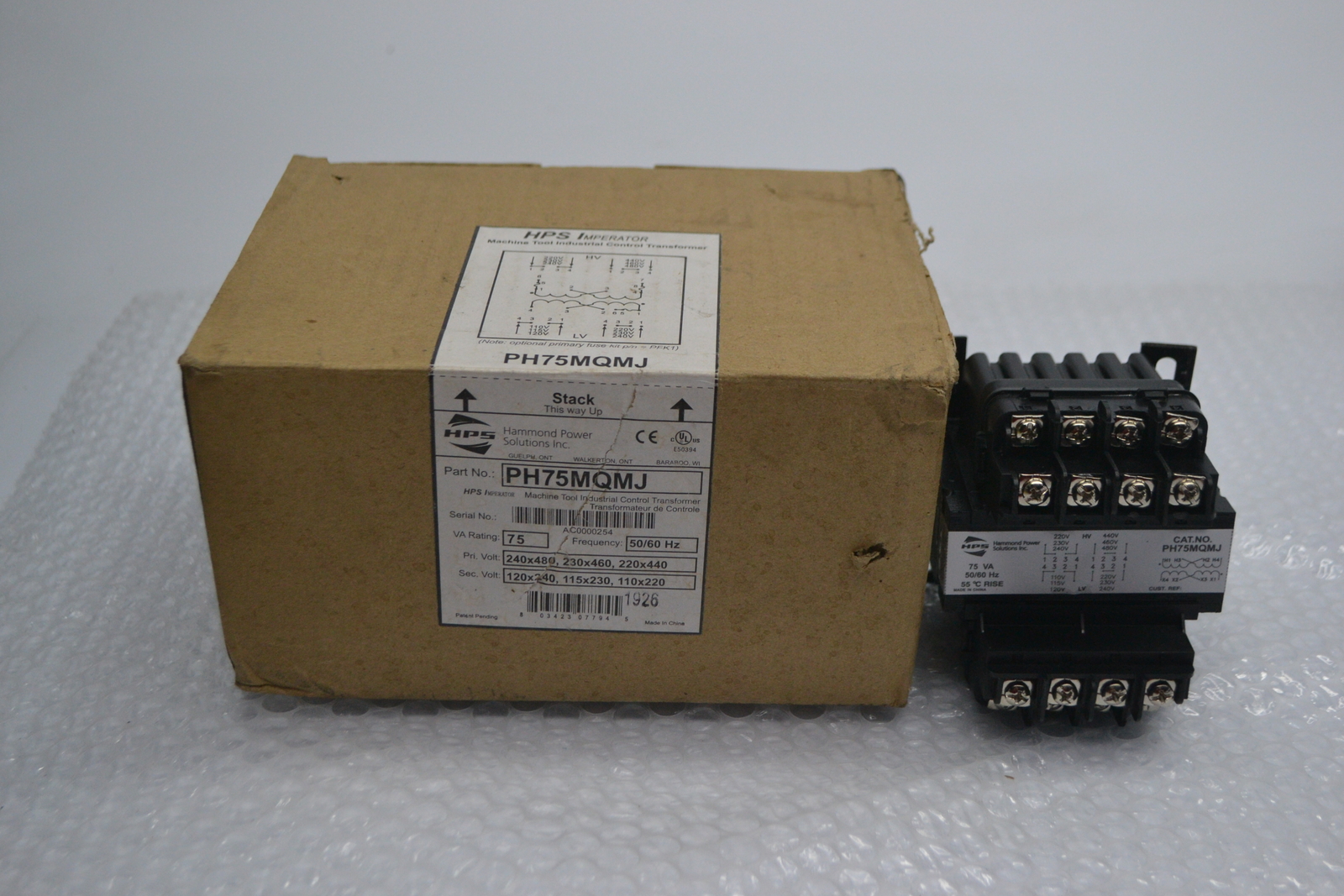 HAMMOND POWER SOLUTIONS PH75MQMJ TRANSFORMER NSMP