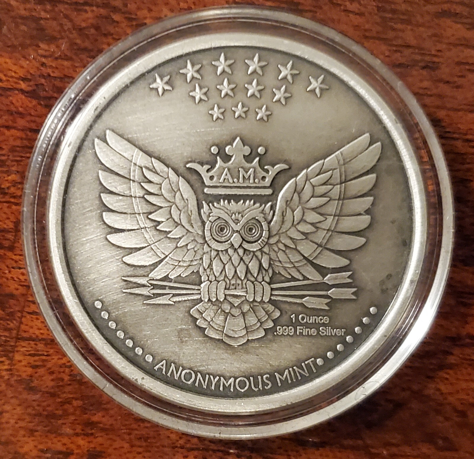 Antiqued Momento Mori Last Laugh Silver Round Anonymous Mint