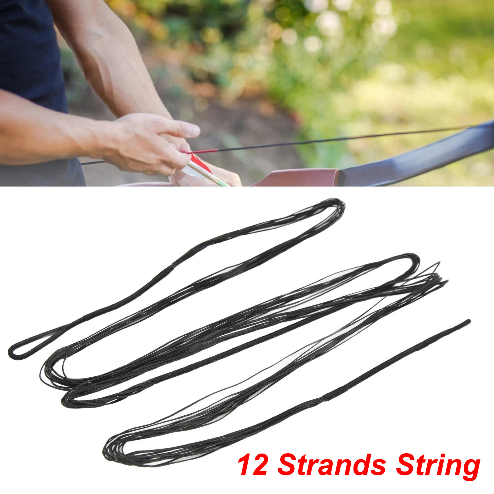 Handmade Replacement Archery Bow String AMO 53" for Recurve and Long Bow Hunting