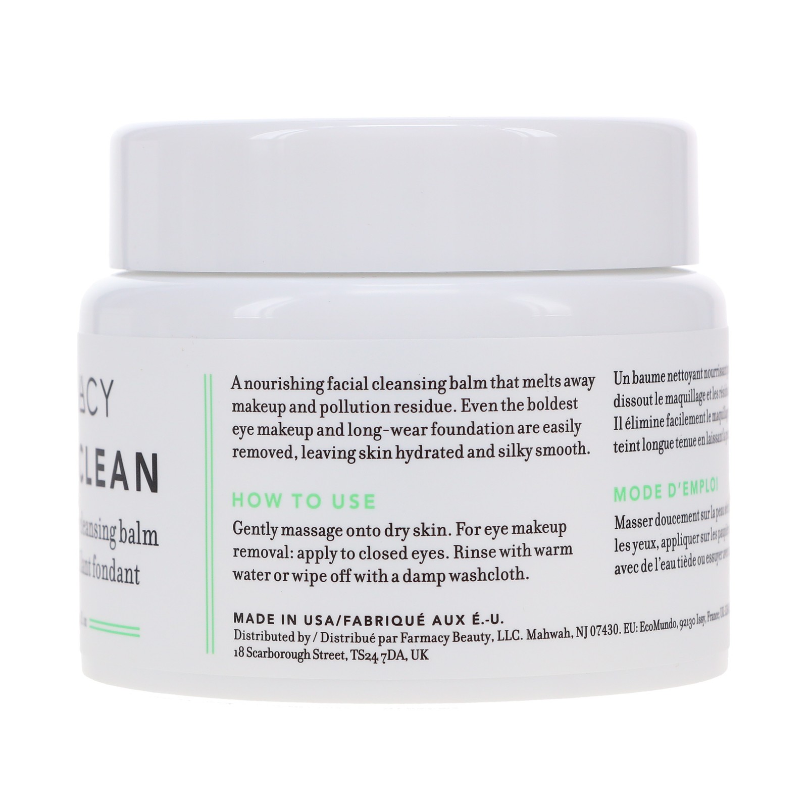 FARMACY GREEN CLEAN MAKEUP MELTAWAY CLEANSING BALM 3.4 OZ