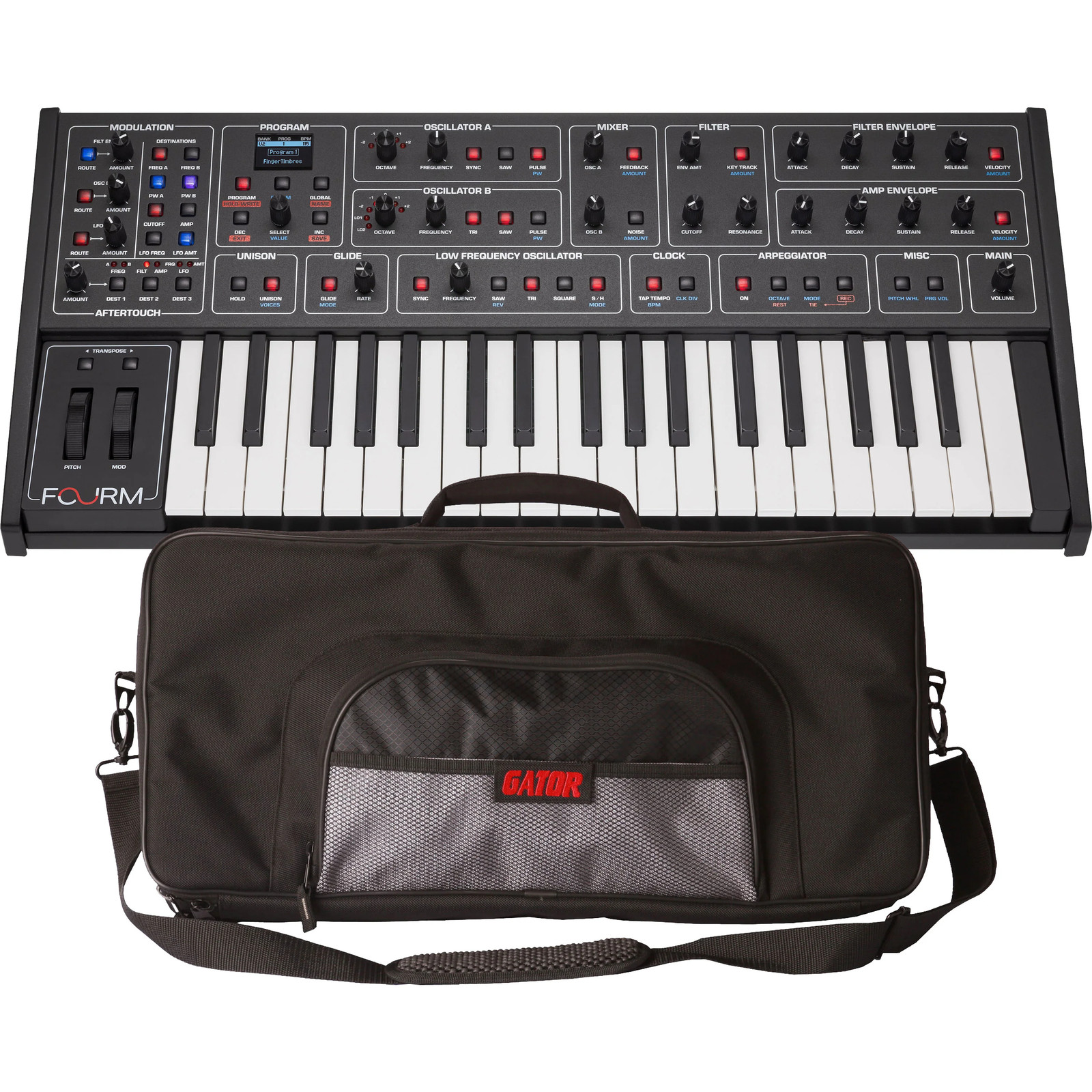 Sequential Fourm 4-Voice Polyphonic Analog Synthesizer CARRY BAG KIT