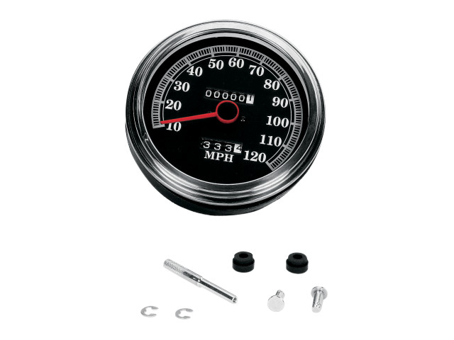 Drag Specialties 120 Mph 2:1 Speedometer 12MM fits 1989-95 Harley FLH Touring FL