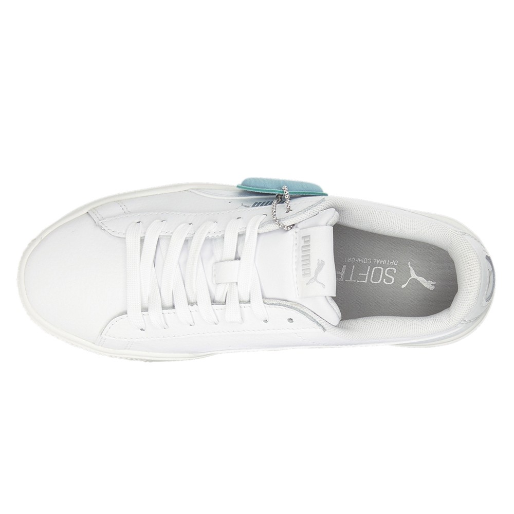 PUMA Vikky Stacked Lace Up Womens White Sneakers Casual Shoes 369143-02