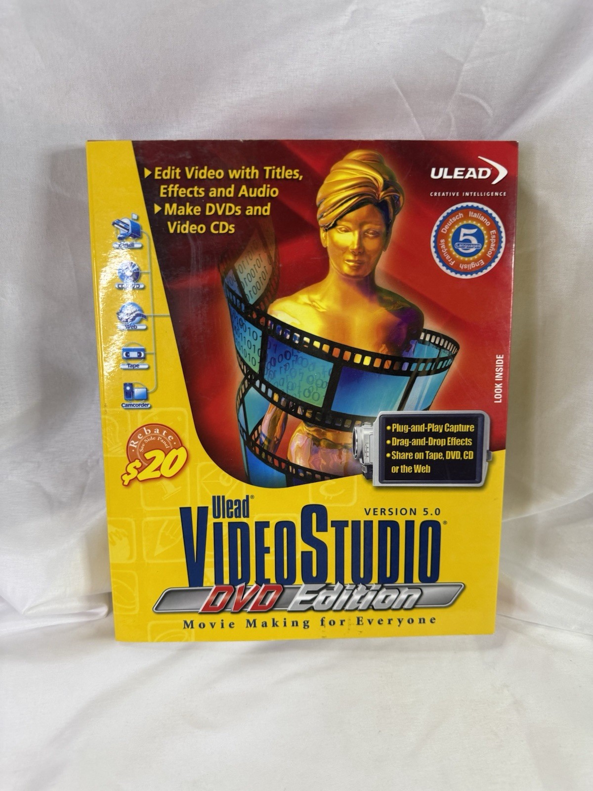 Ulead VideoStudio 5.0 DVD Edition Video Editing Software CD