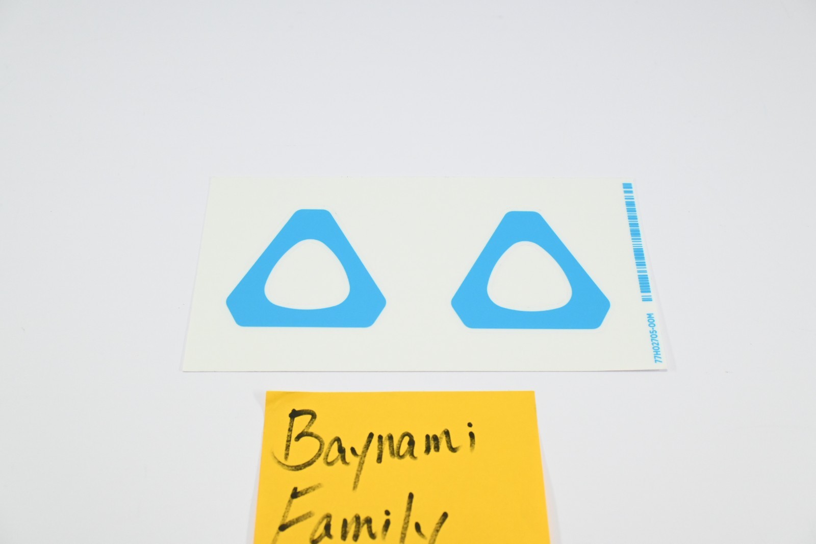 NEW Genuine HTC Vive Sticker Blue Triangle Logo Official Semi Transparent