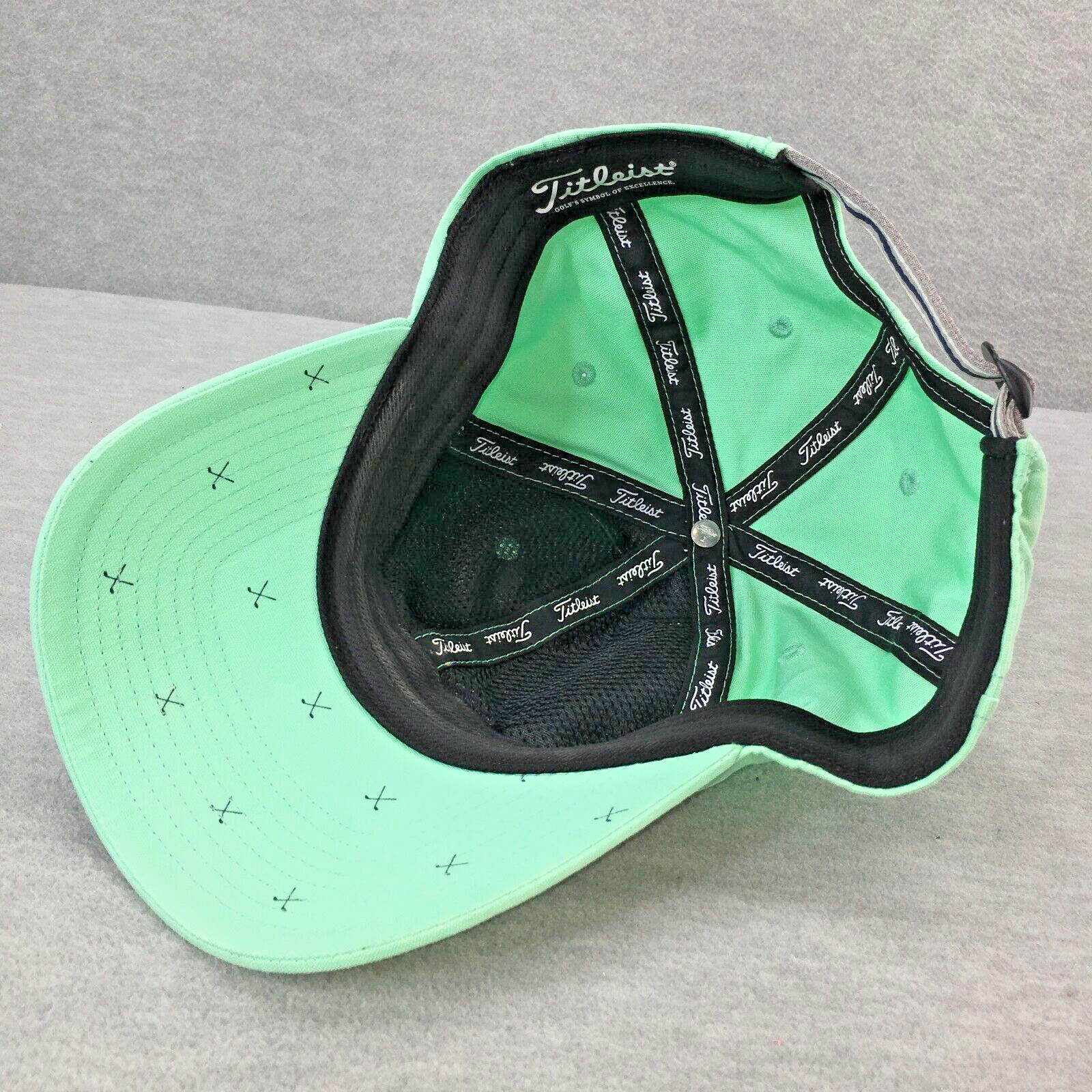 Titleist Strapback Hat Green Golf Embroidered Adjustable