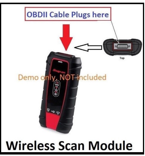 OBDII OBD2 Cable Compatible with DA-4 for Snap On Scanner Replaces EAX0068L00C