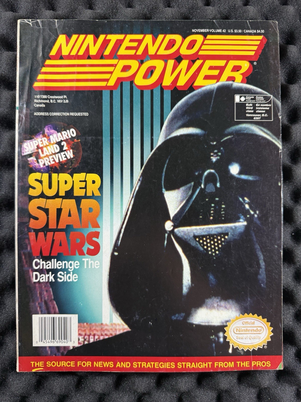 SUPER STAR WARS NINTENDO POWER VIDEO GAME MAGAZINE VOLUME 42 + BATMAN POSTER