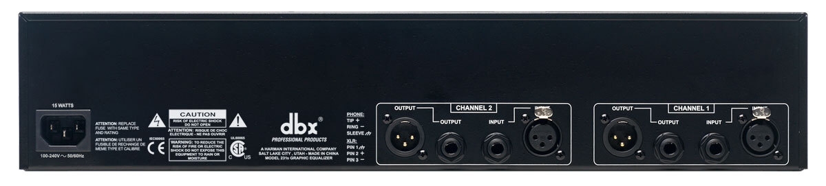 DBX 231S Dual 31 Band Graphic Equalizer Pro Audio Rack Mount EQ + Low Cut Filter
