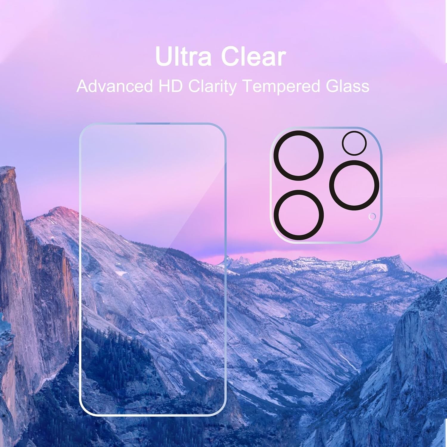 Ailun 3 Pack Screen Protector for Iphone 16 Pro Max [6.9 Inch] + 3 Pack Camera