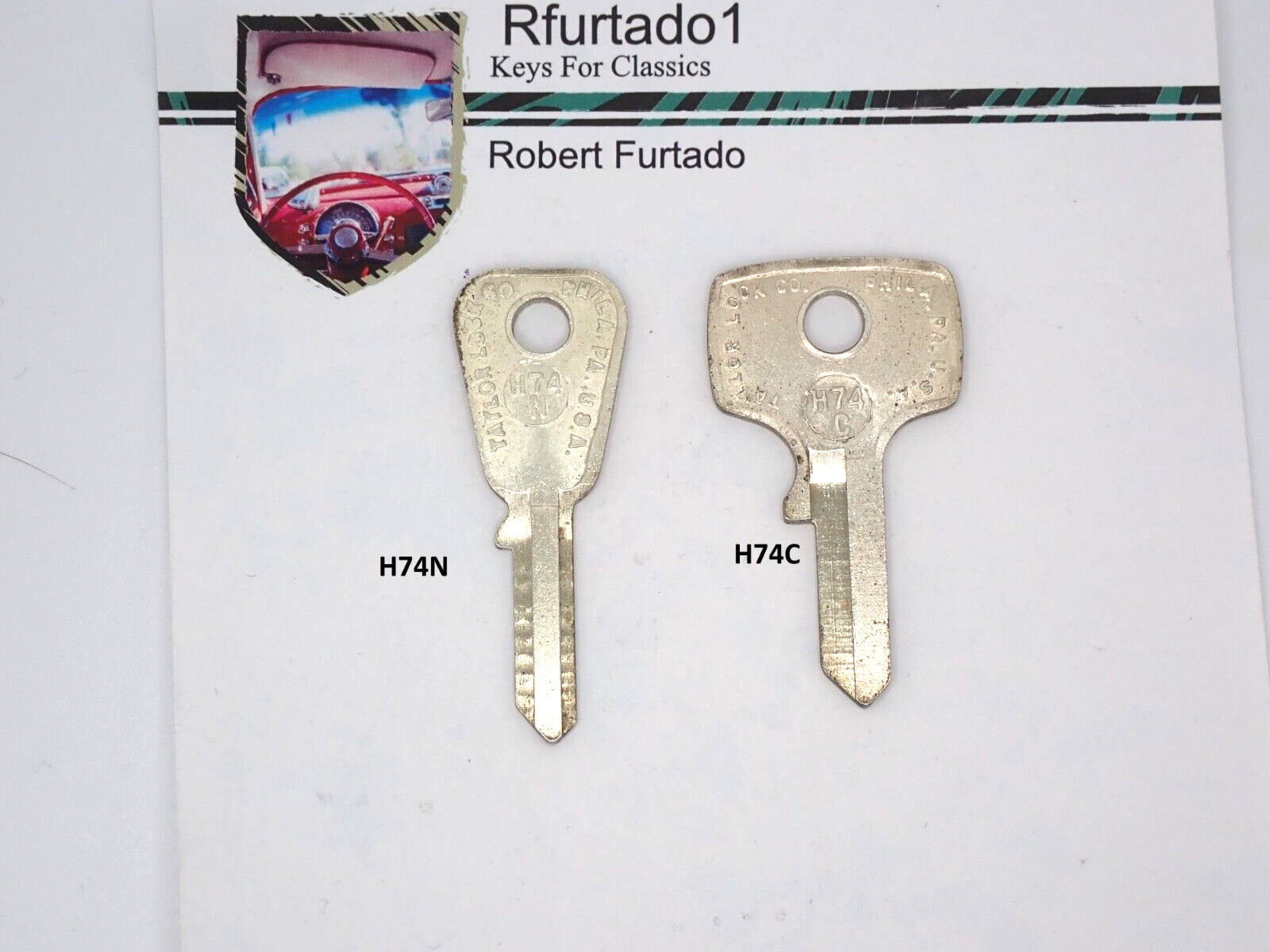 Key Blank for Vintage Honda Motorcycle 1960's to 1980's (H74C & H74N)